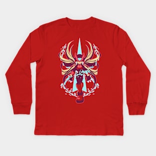 The Red Hero - Less colors V2 Kids Long Sleeve T-Shirt